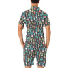 Cactus Pattern Print Design 02 Men's Romper