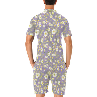 Daisy Pattern Print Design DS011 Men's Romper