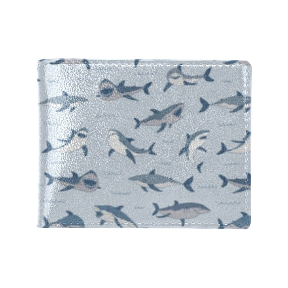 Shark Print Design LKS304 Men's ID Card Wallet