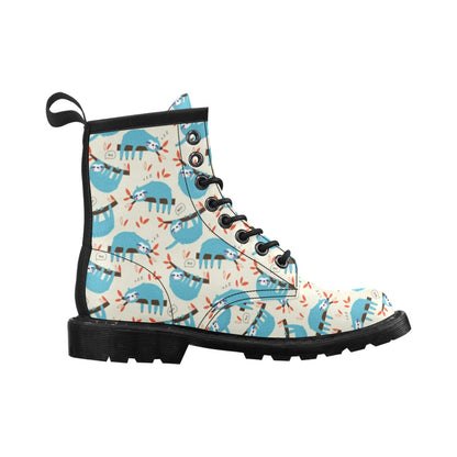 Sloth Print Design LKS3011 Women's Boots