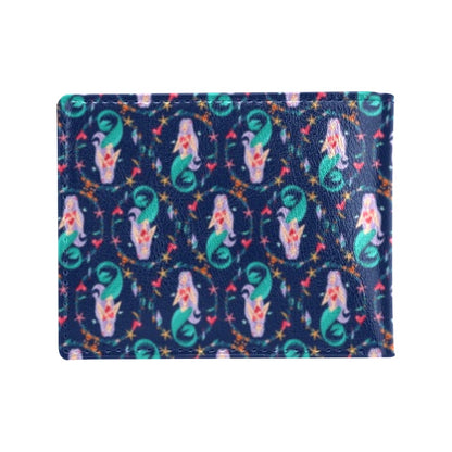 Mermaid Girl Cute Design Print Men's ID Card Wallet
