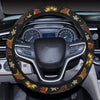 Chicken Embroidery Style Steering Wheel Cover with Elastic Edge