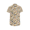 Butterfly Pattern Print Design 04 Men's Short Sleeve Button Up Shirt