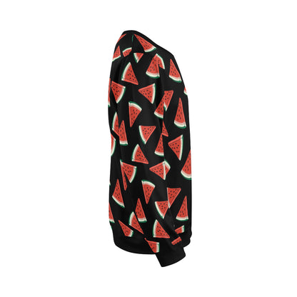 Watermelon Pattern Print Design WM01 Men Long Sleeve Sweatshirt
