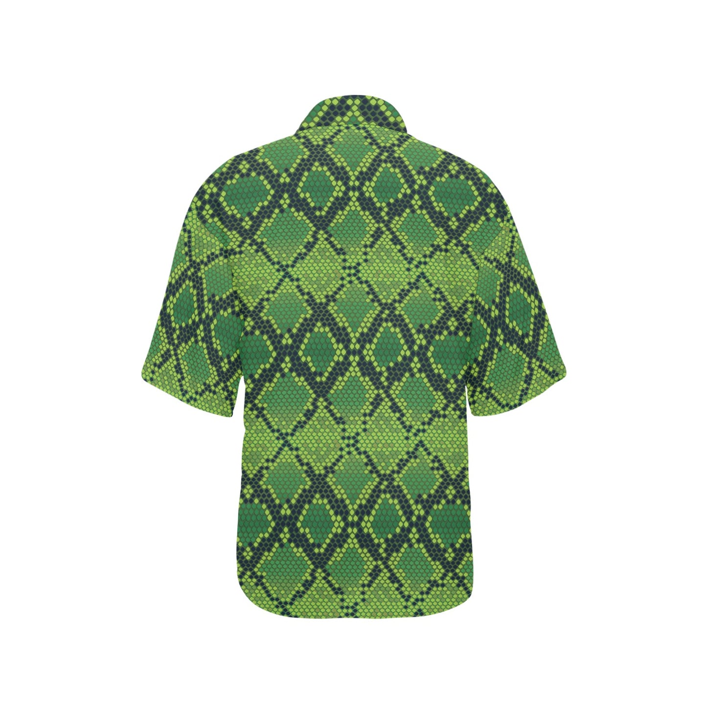 Python Green Pattern Print Design A01 Women's Hawaiian Shirt