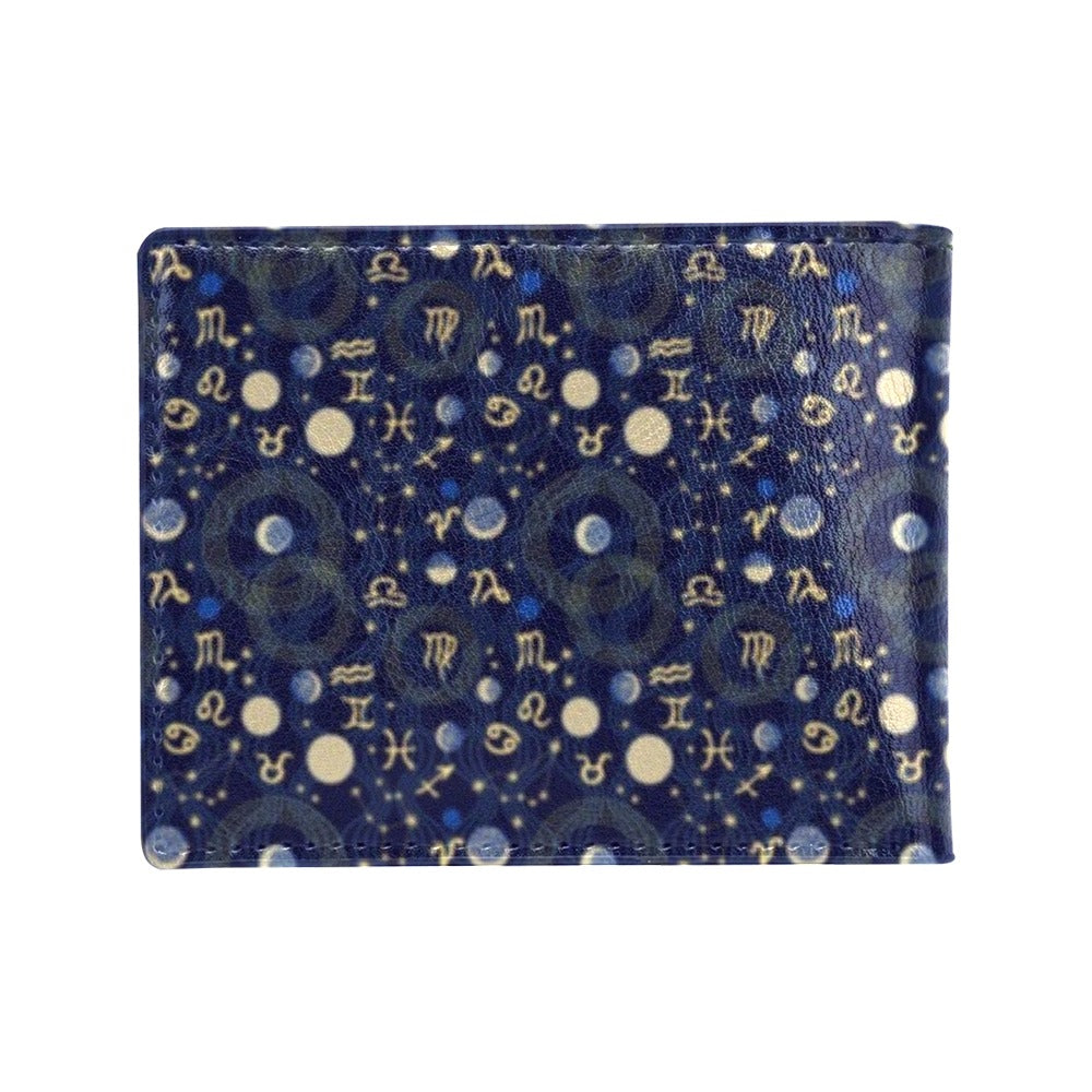 ZodiacThemed Design Print Men's ID Card Wallet