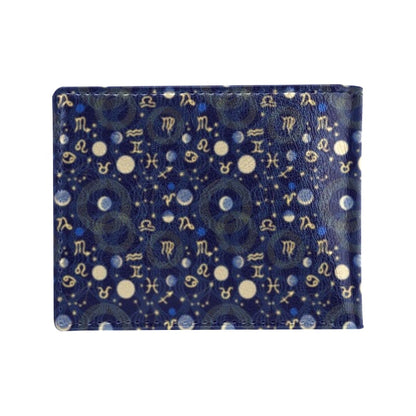 ZodiacThemed Design Print Men's ID Card Wallet