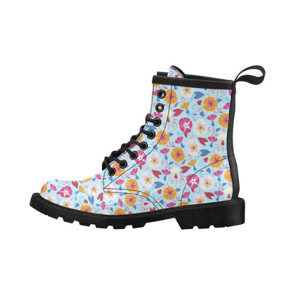 Morning Glory Pattern Print Design MG06 Women's Boots