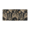 Brown Tropical Palm Leaves Men's ID Card Wallet