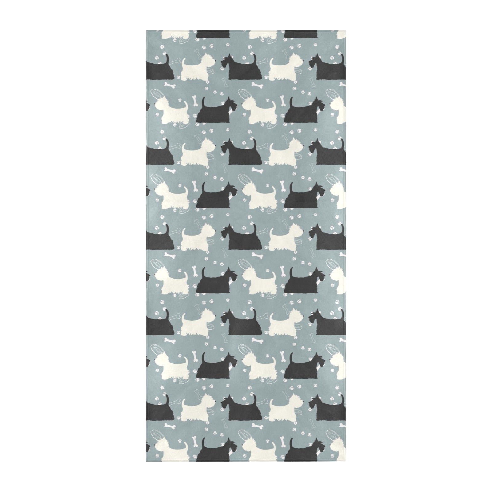 Scottish Terriers Print Design LKS301 Beach Towel 32" x 71"