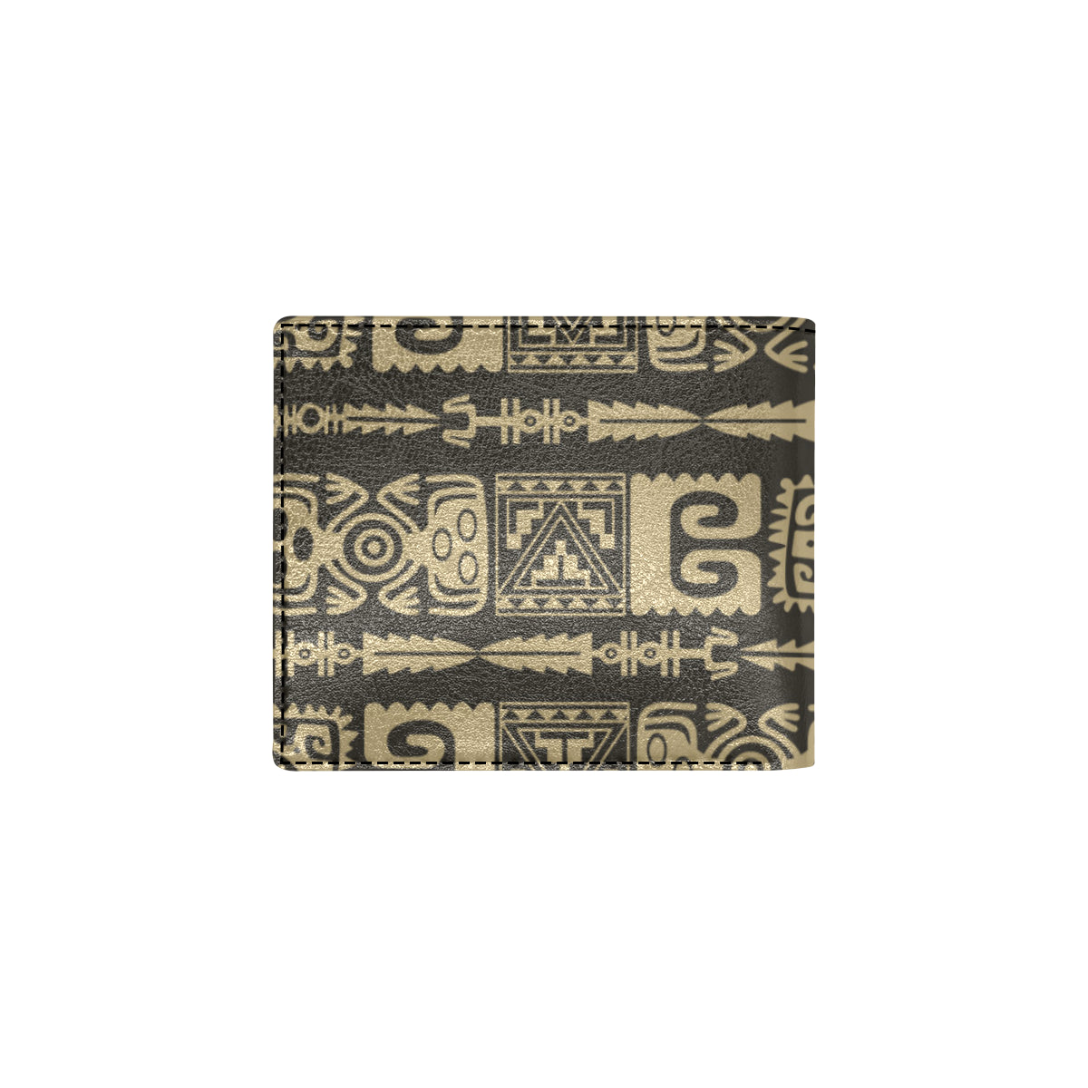 Mayan Pattern Print Design 03 Men's ID Card Wallet