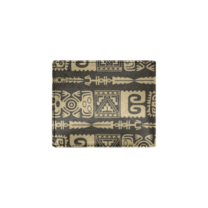 Mayan Pattern Print Design 03 Men's ID Card Wallet