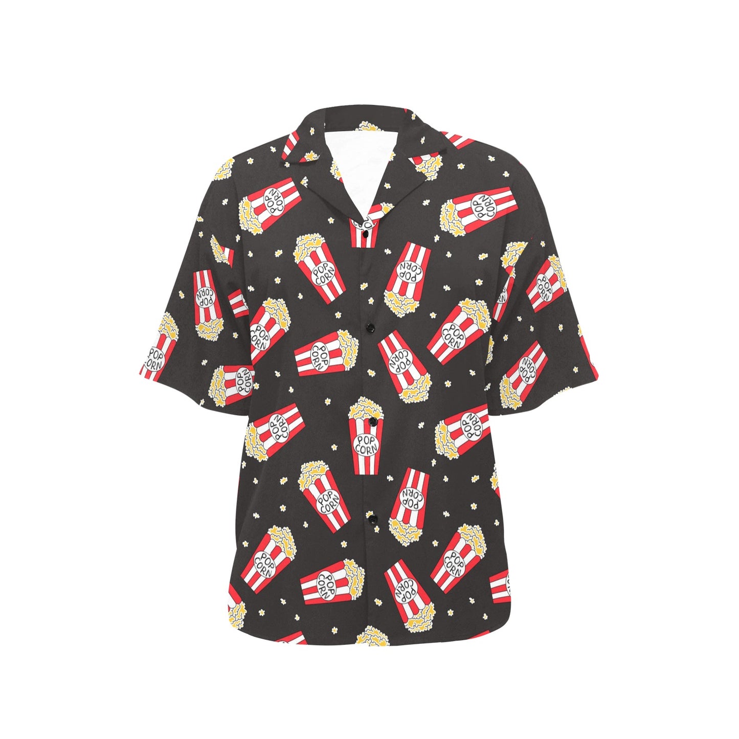 Popcorn Pattern Print Design A01 Women's Hawaiian Shirt