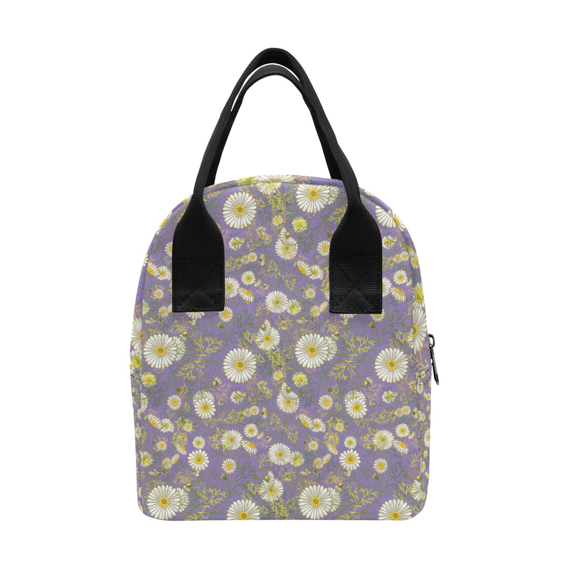 Daisy Pattern Print Design DS011 Insulated Lunch Bag