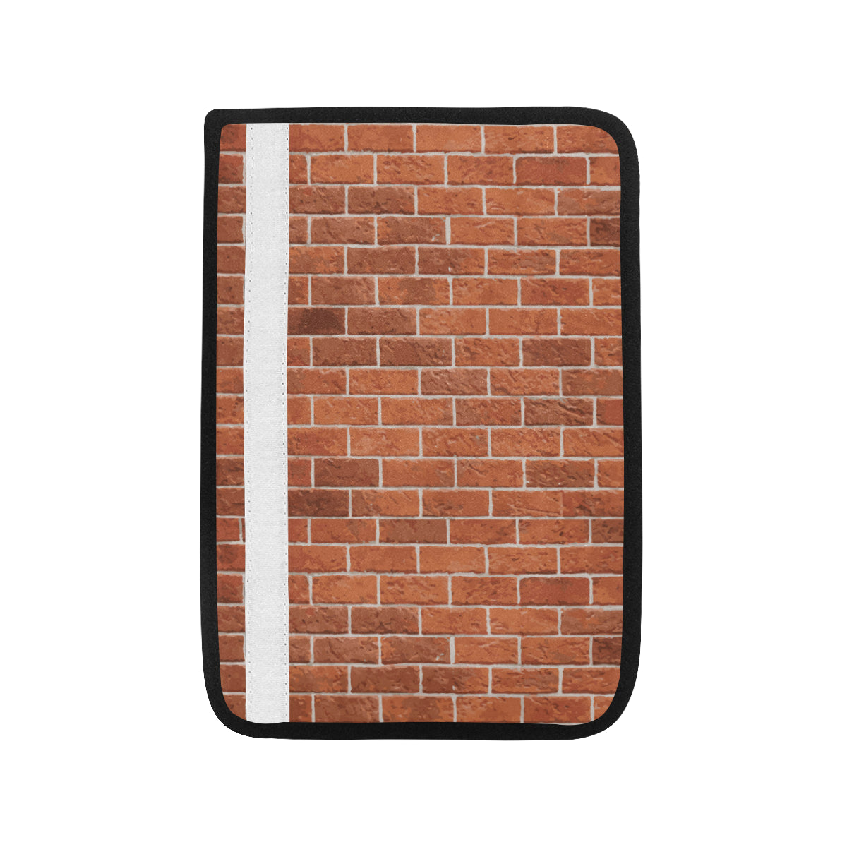 Brick Brown Pattern Print Design 02 Car Seat Belt Cover