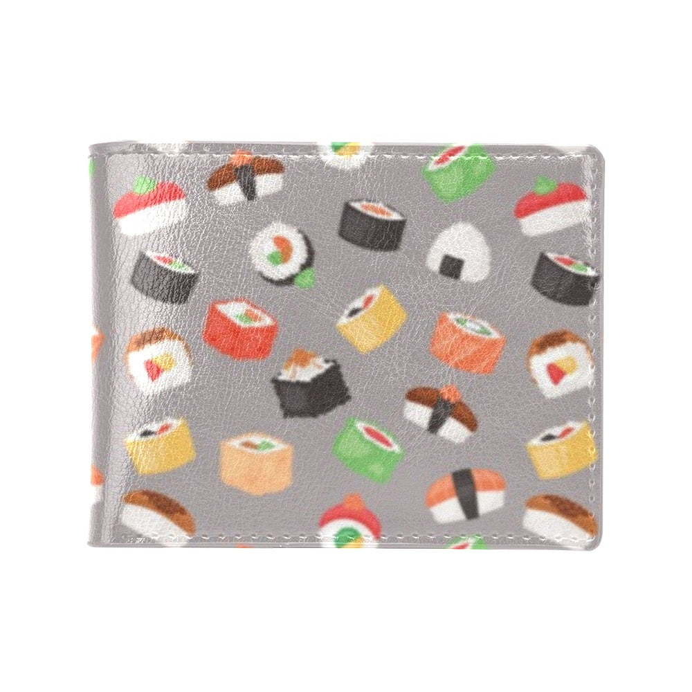 Sushi Print Design LKS307 Men's ID Card Wallet