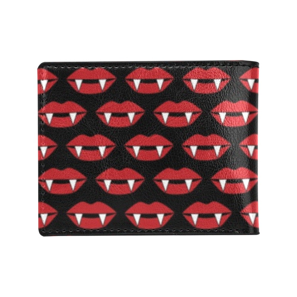 Vampire Lips Print Design LKS302 Men's ID Card Wallet