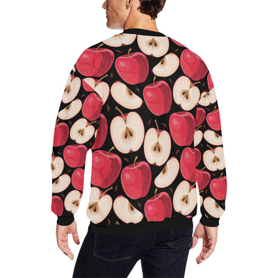 Apple Pattern Print Design AP02 Men Long Sleeve Sweatshirt