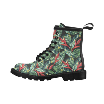Bird Of Paradise Pattern Print Design BOP06 Women's Boots