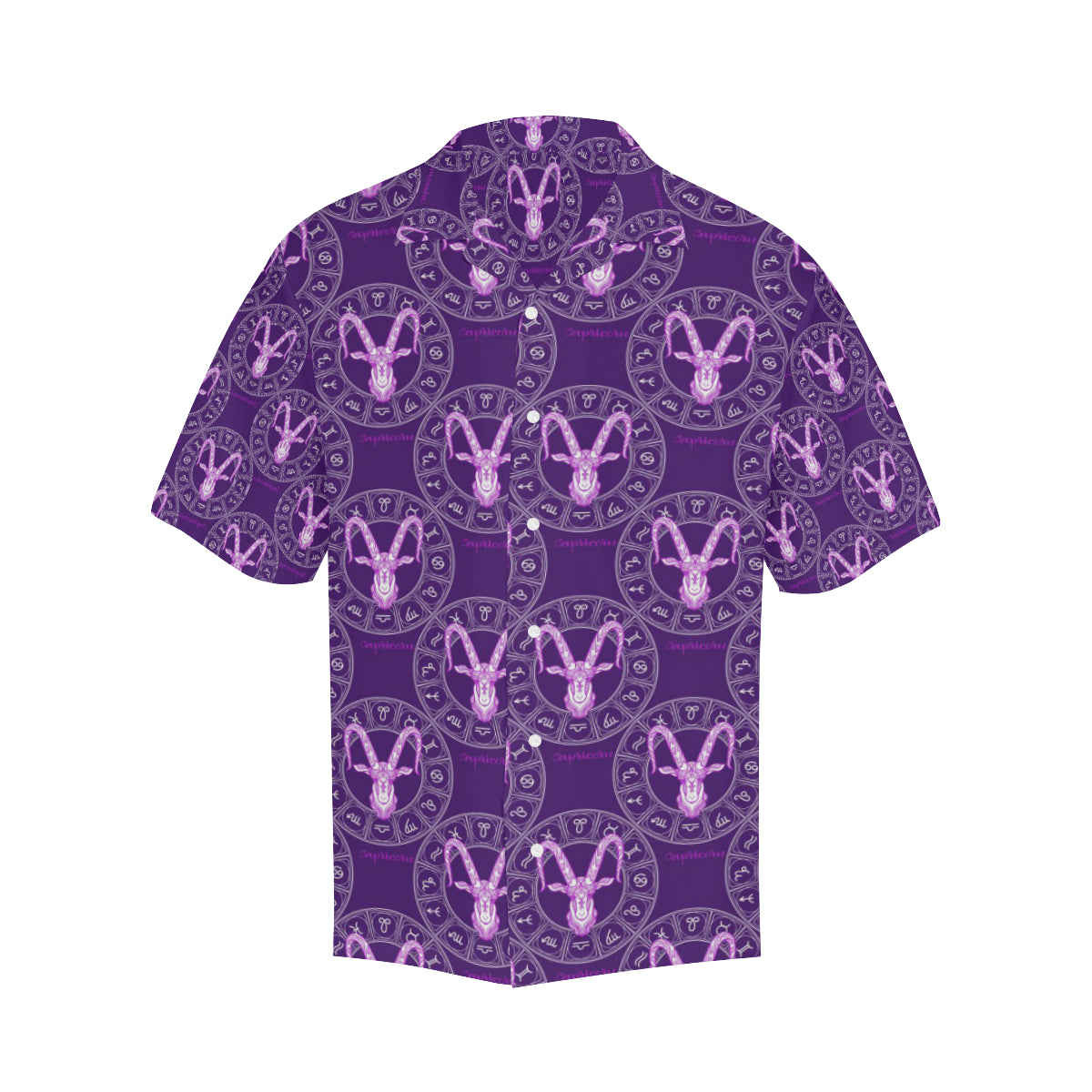 Capricorn Zodiac Pattern Print Design 04 Men's Hawaiian Shirt