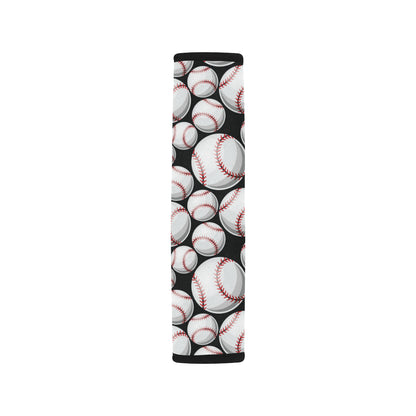 Baseball Black Background Car Seat Belt Cover