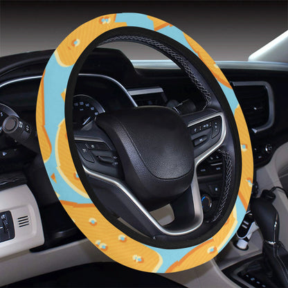 Cracker Pattern Print Design 02 Steering Wheel Cover with Elastic Edge