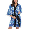 Hibiscus Pattern Print Design HB04 Women Kimono Robe