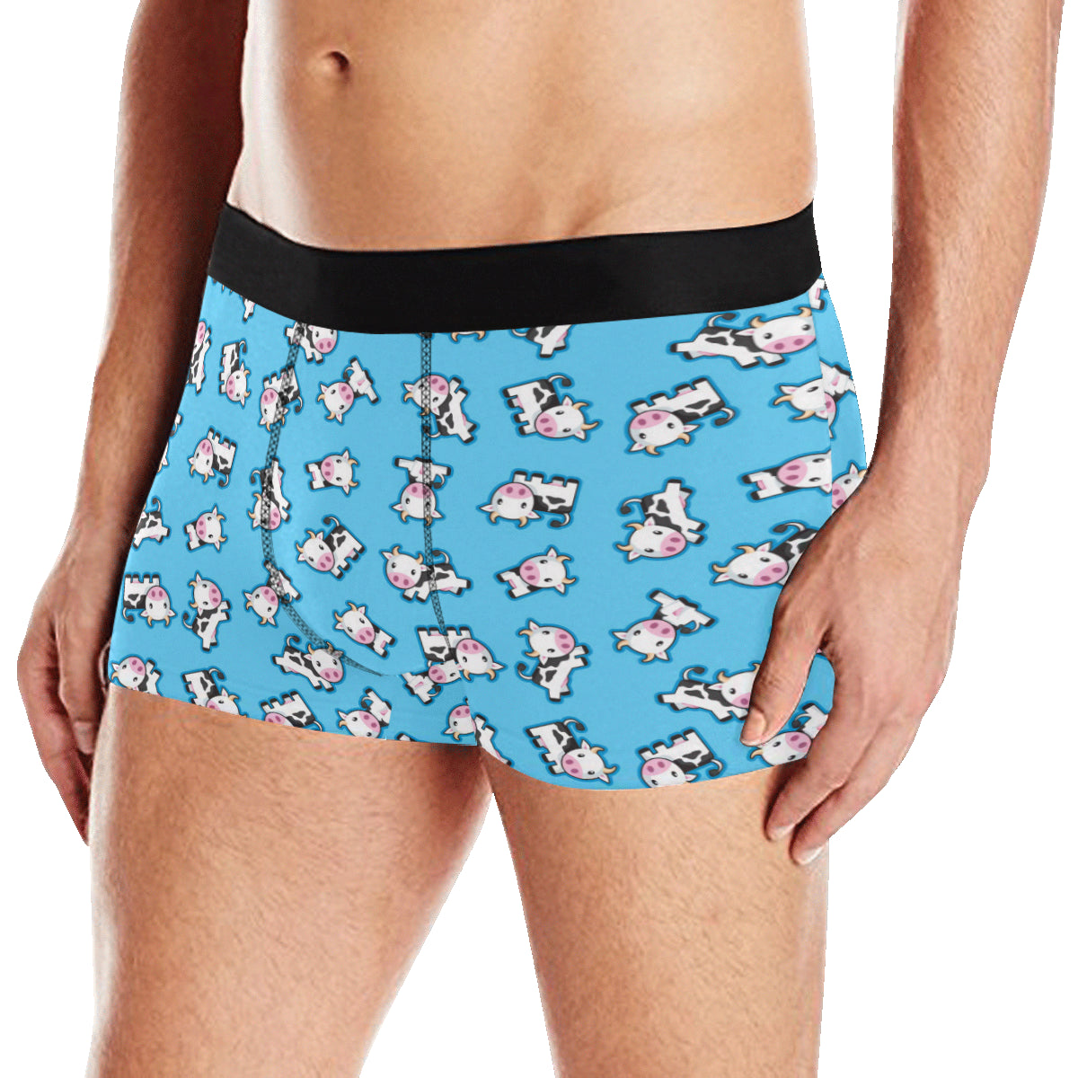 Cow Pattern Print Design 01 Men's Boxer Briefs