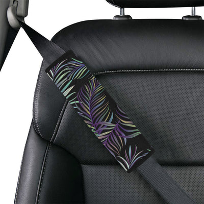 Tropical Palm Leaves Pattern Brightness Car Seat Belt Cover