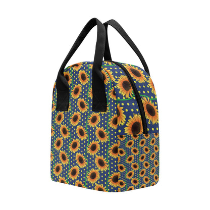 Sunflower Pattern Print Design SF03 Insulated Lunch Bag