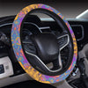 Gold Elephant Indian Steering Wheel Cover with Elastic Edge