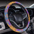 Gold Elephant Indian Steering Wheel Cover with Elastic Edge