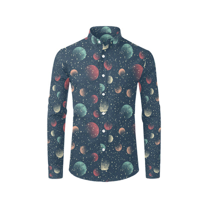 Cosmic Pattern Print Design 04 Men's Long Sleeve Shirt