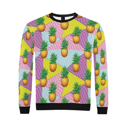 Pineapple Pattern Print Design PP05 Men Long Sleeve Sweatshirt