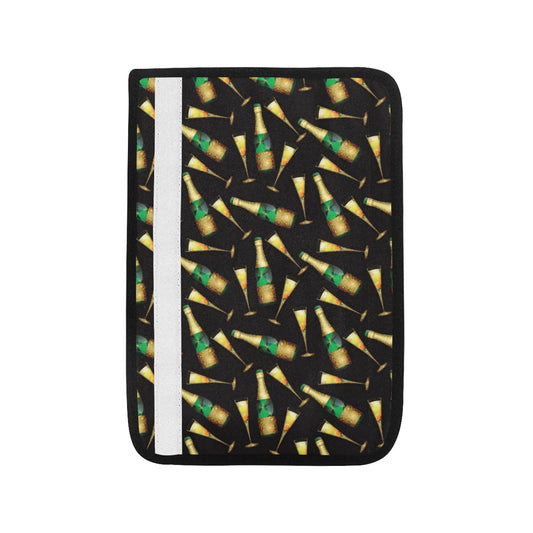 Champagne Pattern Print Design 02 Car Seat Belt Cover