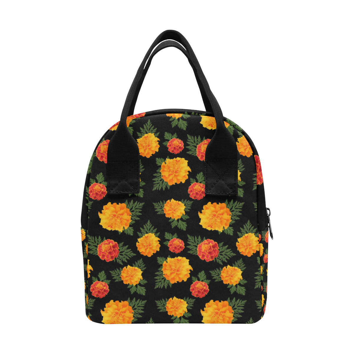 Marigold Pattern Print Design MR05 Insulated Lunch Bag