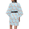 Chihuahua Pattern Print Design 05 Women's Short Kimono