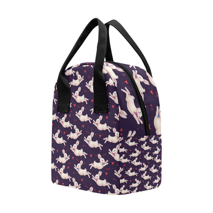 Rabbit Pattern Print Design RB016 Insulated Lunch Bag