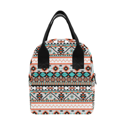 Tribal Aztec Indians pattern Insulated Lunch Bag