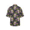 lotus Embroidered Pattern Print Design LO06 Women's Hawaiian Shirt