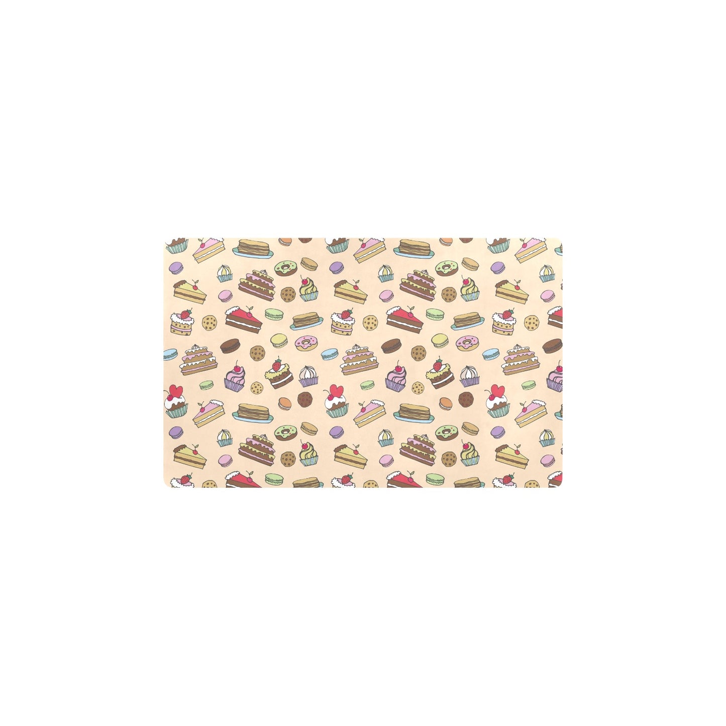 Cake Pattern Print Design 03 Kitchen Mat