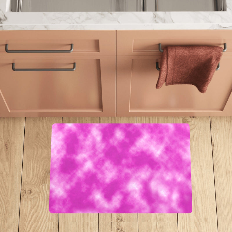 Tie Dye Pink Design Print Kitchen Mat