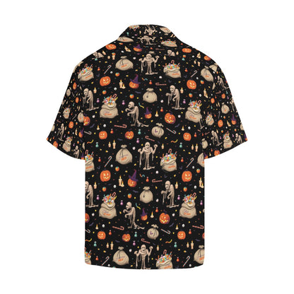 Mummy Halloween Print Design LKS303 Men's Hawaiian Shirt
