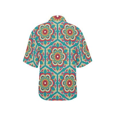 Mandala Pattern Print Design 03 Women's Hawaiian Shirt