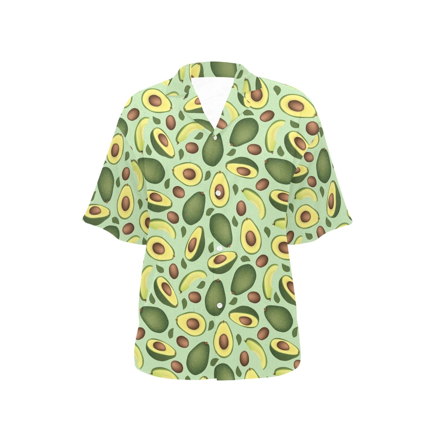 Avocado Pattern Print Design AC01 Women's Hawaiian Shirt