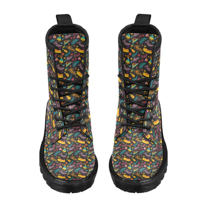 Aloha Hawaii Summer Design Themed Print Women's Boots