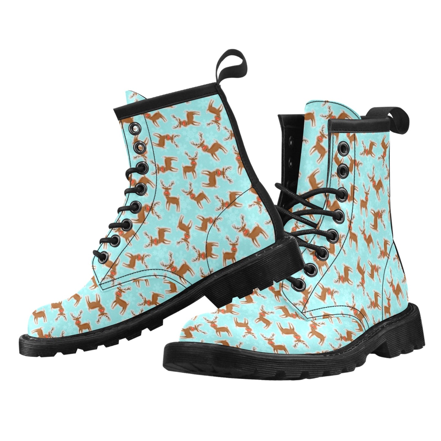 Reindeer Print Design LKS403 Women's Boots