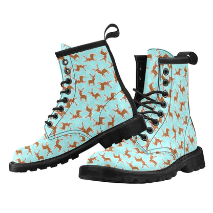 Reindeer Print Design LKS403 Women's Boots
