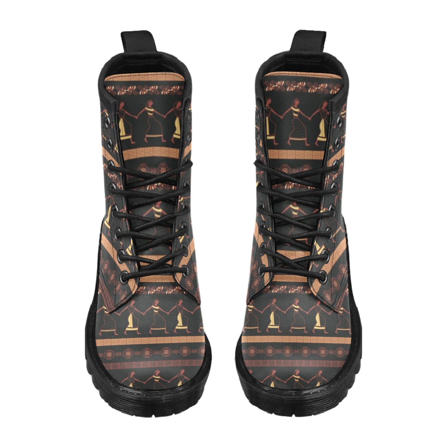 Ancient Greek Human Print Design LKS306 Women's Boots