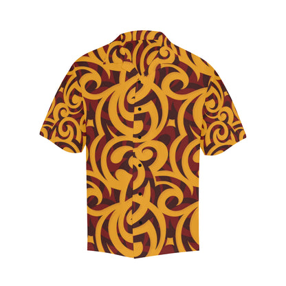 Maori Pattern Print Design 02 Men's Hawaiian Shirt